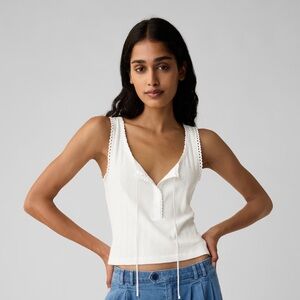 Gap × DÔEN Pointelle Tank Top